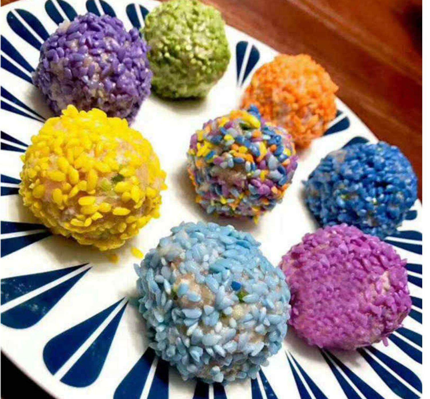 糯米米饭七彩米云南五彩彩米五色米植物染色五色自热米饭