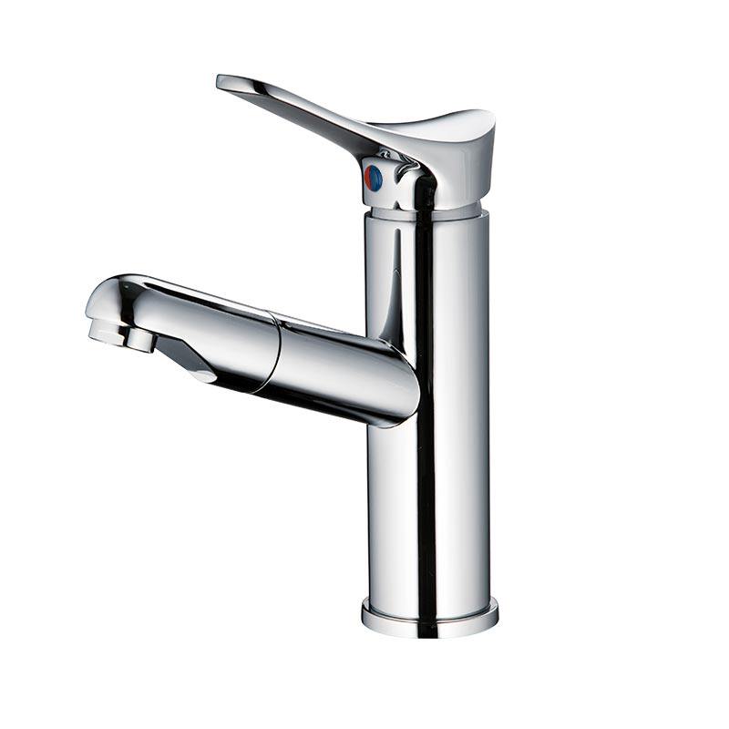 arrow箭牌面盆龙头单孔抽拉旋转冷热水龙头 洗头浴室柜龙头ae4106