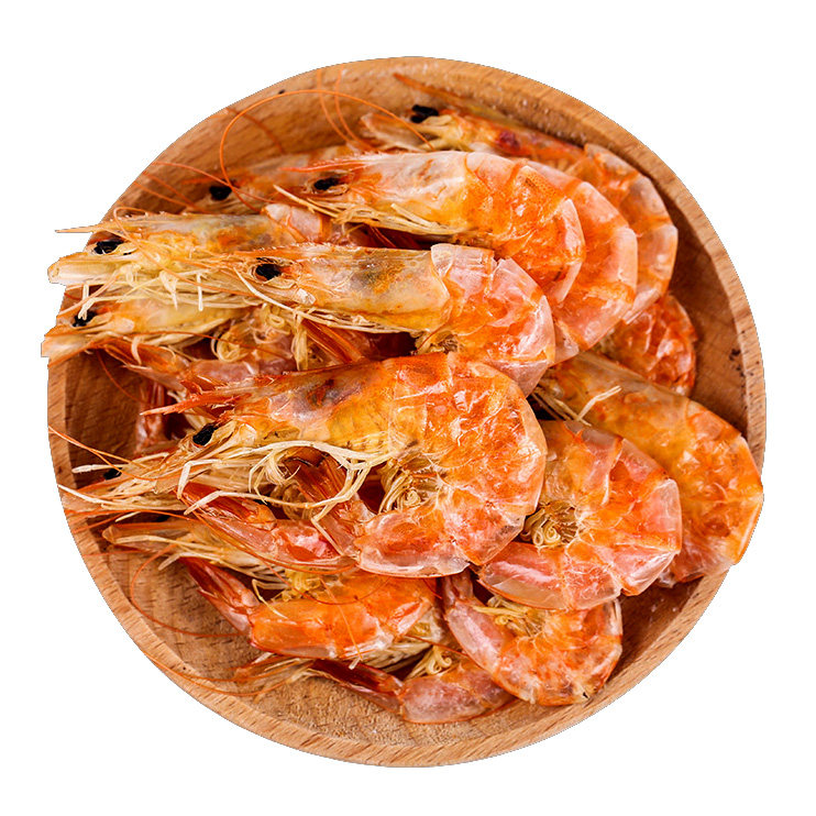 浙江温州特产特级烤虾500g零食即食对虾海鲜虾干