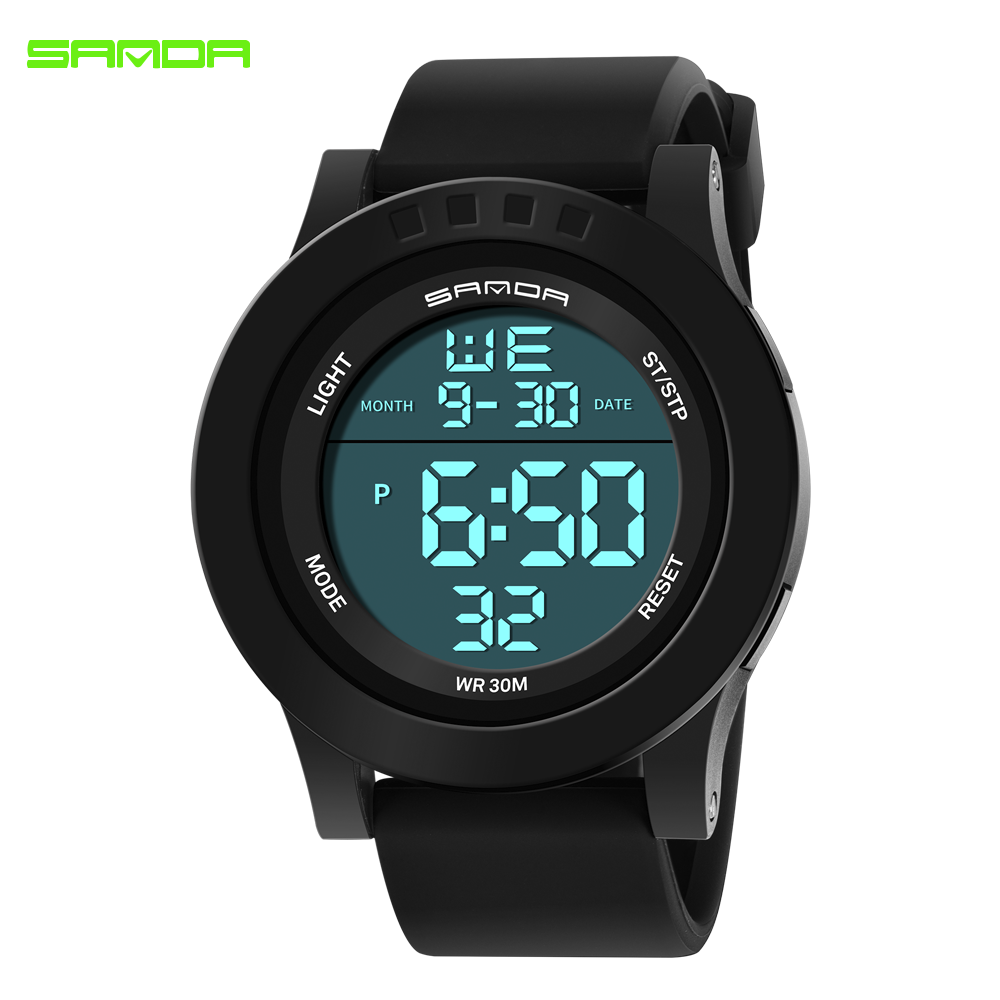 男士手表表盘电子电子学学生潮流运动多功能星期国产腕表