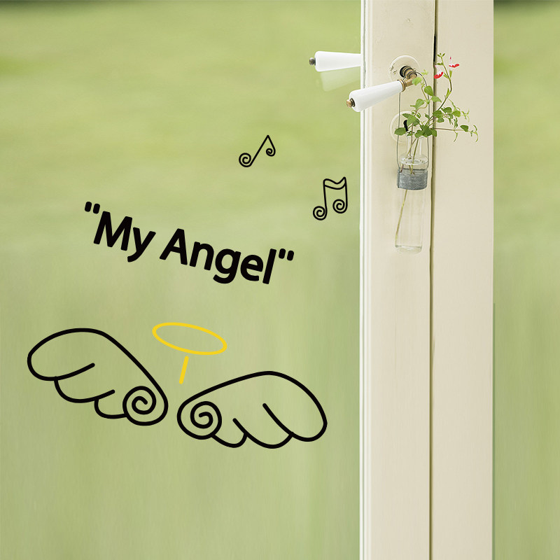 贴纸youandme温馨浪漫文字ins风墙文艺励志个性创意墙贴