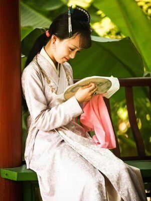 林黛玉同款汉服儿童女装电视剧影视剧淡雅古装古装戏民族服装