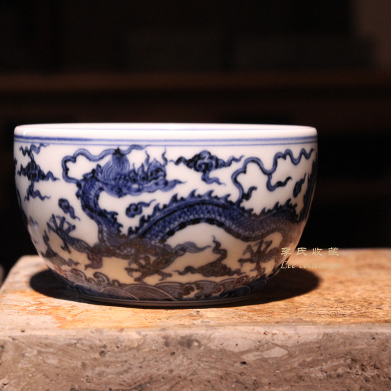 春风祥玉明龙纹杯赏析茶杯