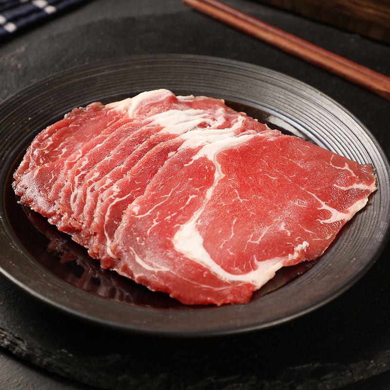 肉片雪花花眼肉牛南美进口家用原切新鲜肥牛牛肉卷