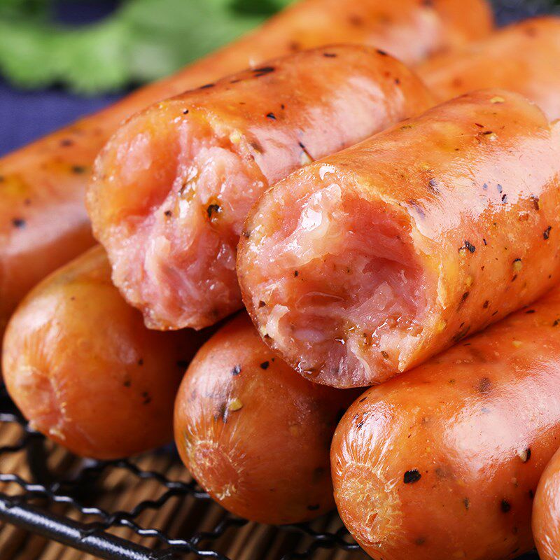 清真60g香肠脆皮烤肠早餐30根美食鸡肉道地香肠