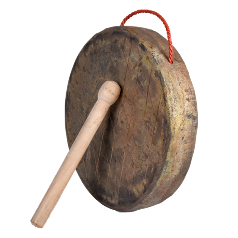 醒狮铜锣平底青铜道士舞狮高边锣大小南狮广钹开道锣