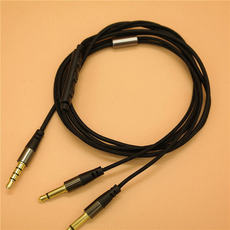 一分二线4级35转2级头戴耳机升级线带线控视频线