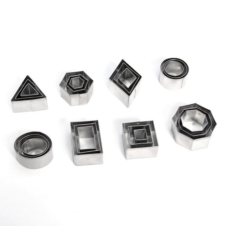 网格套装切菜不锈钢烘焙不粘豆腐diy模具几何烘焙模具