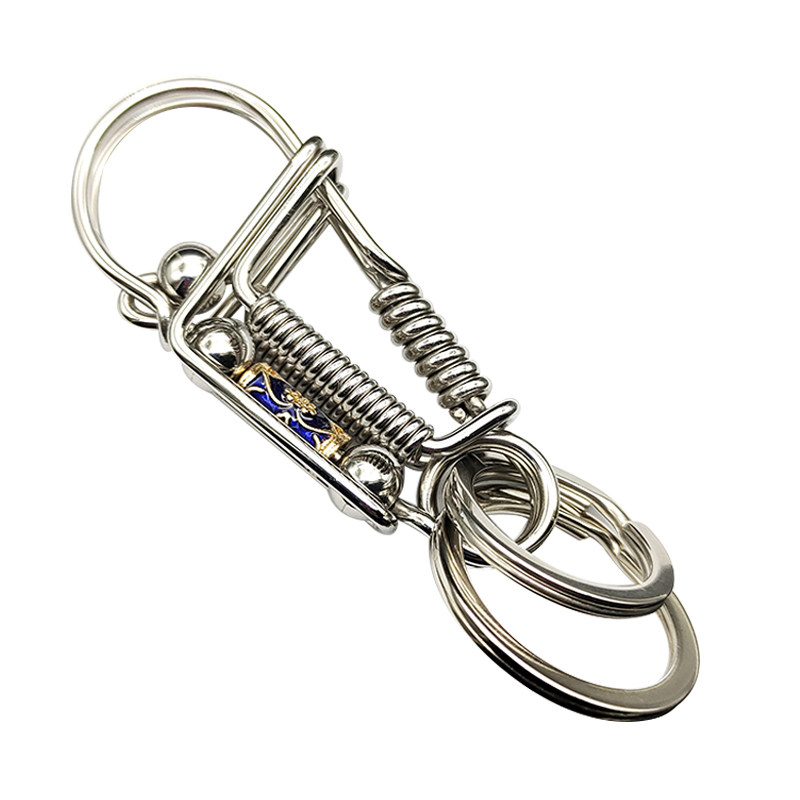 不锈钢钥匙扣简约手工腰挂小鸟高档diy定制个性钥匙扣