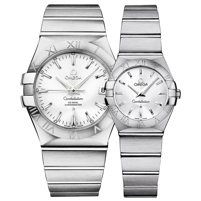 欧米茄情侣手表一对123.10.35.20.02.001/123.10.24.60.02.001