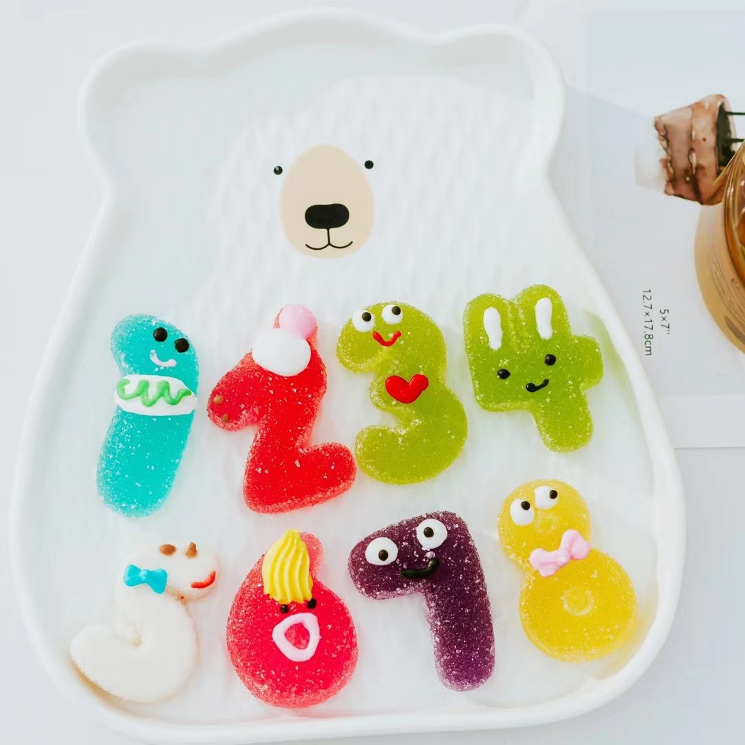 果历琦儿童趣味造型果汁软糖110g袋装厨房数字软糖