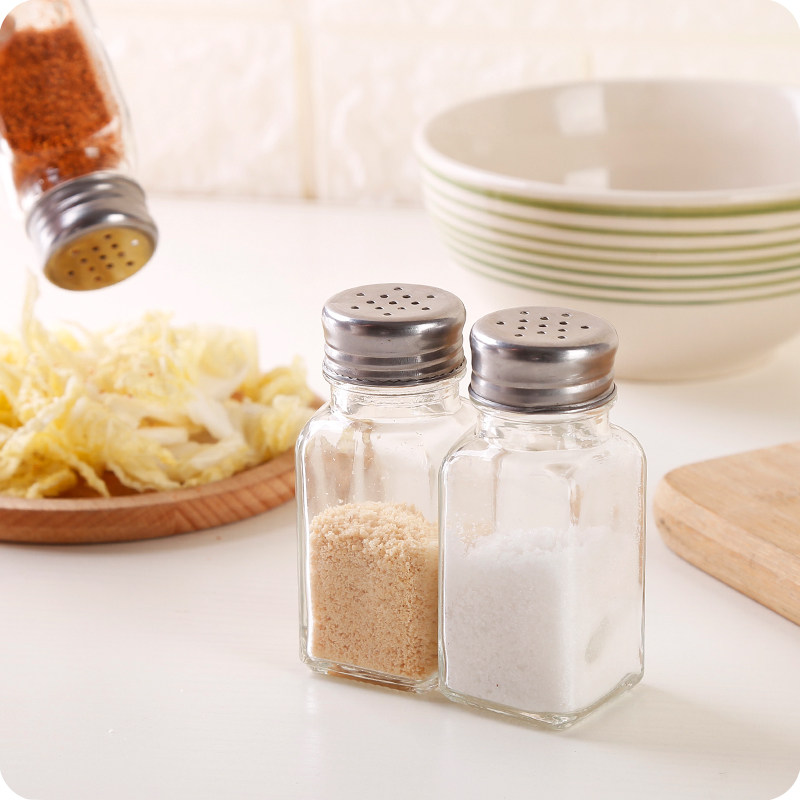 玻璃调料盒盐罐调味罐厨房用品味精佐料瓶收纳盒油壶调味瓶罐套装