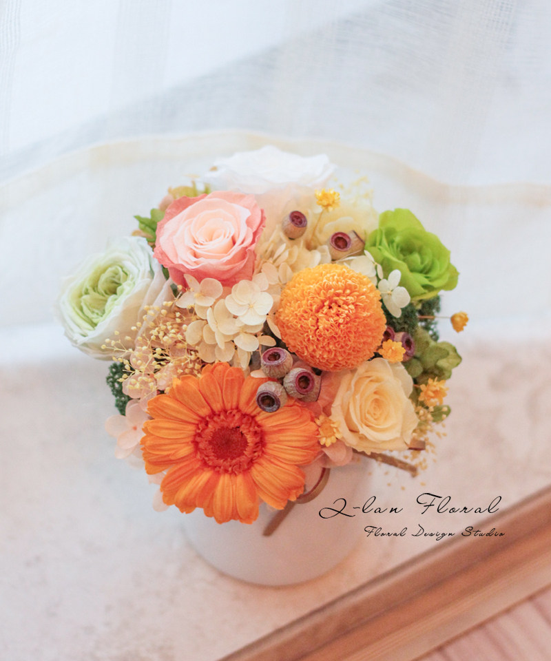 花艺进口永生玫瑰定制瓶花全国快递生日情人节永生花