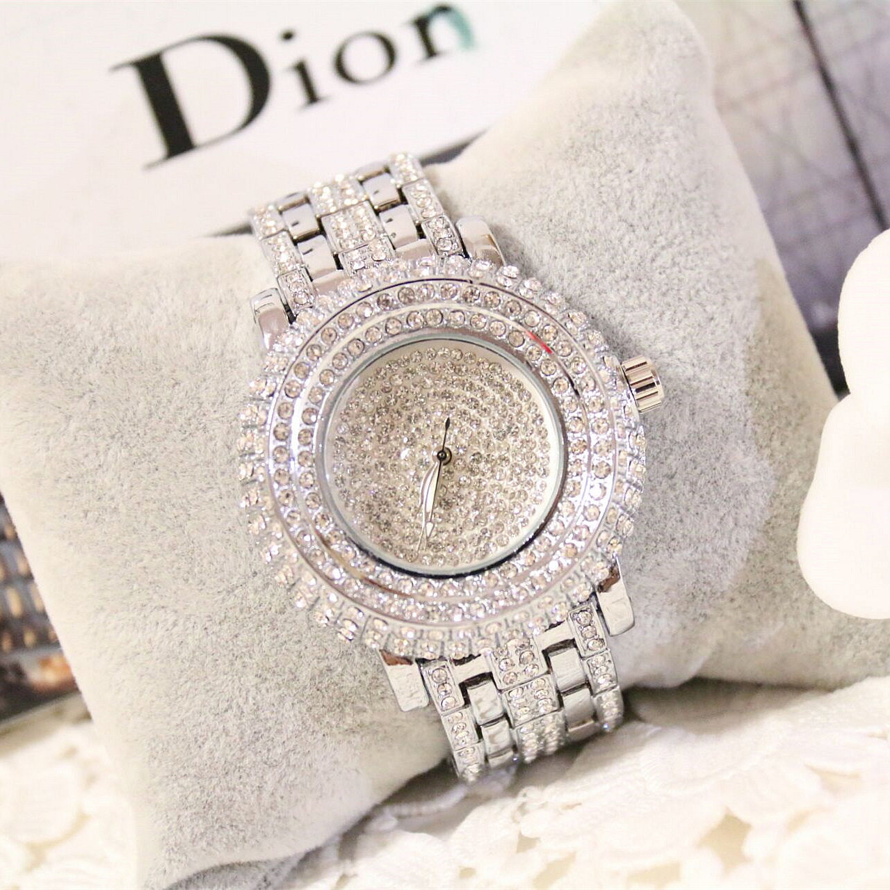 正品新款热销女士手表高档手链水钻满钻女时尚国产腕表