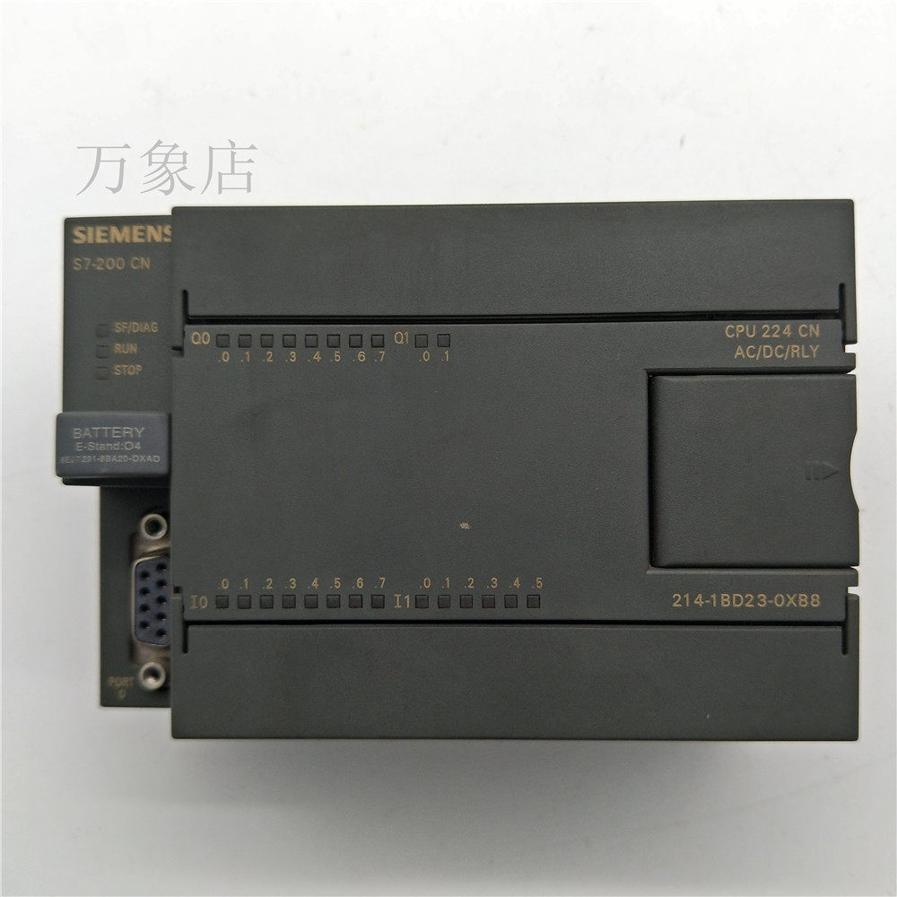 siemens完好cpu224cnplc模块6es7214-1bd23-0xb8实物plc