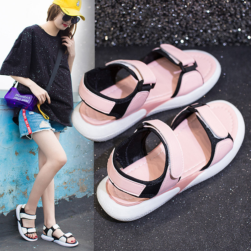 女孩凉鞋少女2020年新款初中中学生女童夏季15岁时装凉鞋