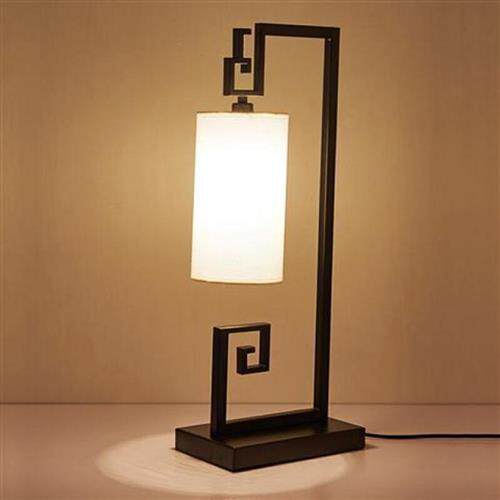 中式施仑客厅花纹复古头灯床头卧室书房台灯商务礼品包装