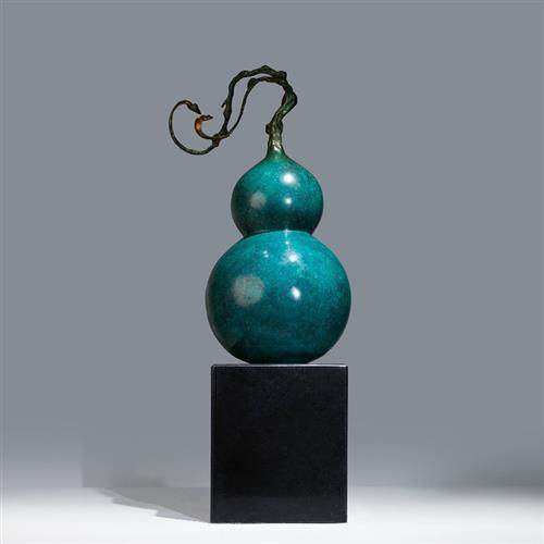 郎凯丹顿黄铜如意福禄葫芦摆件创意工艺品家居摩托车遮阳伞