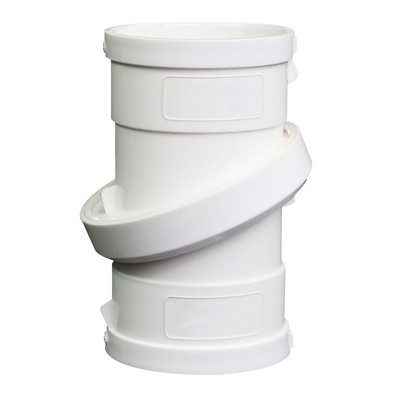 分体式下水管pvc万向旋转接头弯头可旋转配件管件修补可调节漏片