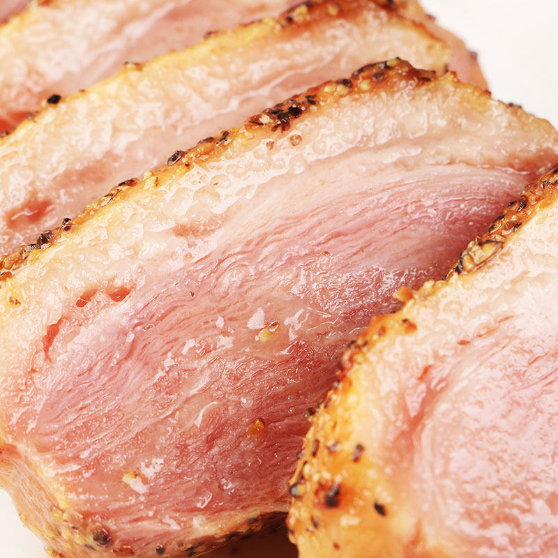 鸭胸椒鸭烟熏亚王带皮冷冻鸭脯肉黑250g寿司料理