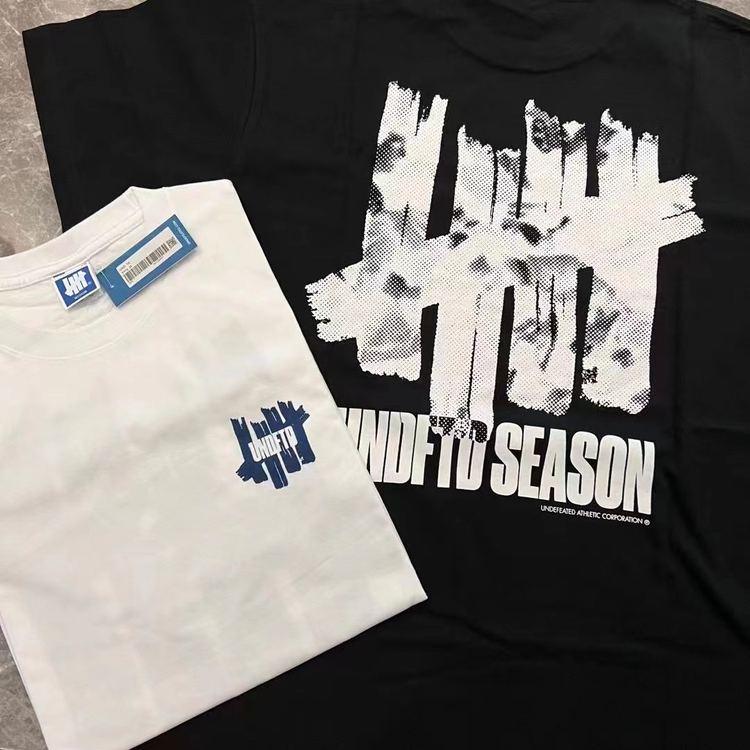 undefeated2022新款潮牌logo印花情侣短袖恤男女同潮流t恤