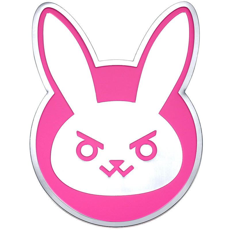 守望先锋dva汽车车标动漫游戏周边金属平板电脑防水动漫挂件