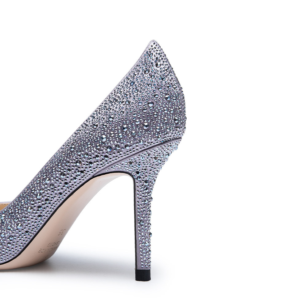 婚鞋女水钻细跟2020新款尖头欧美闪闪满钻高跟鞋结婚宴会水晶鞋