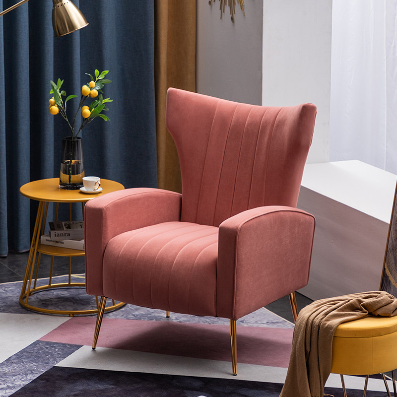 懒人沙发小户型高靠背北欧轻奢休闲单人家用卧室阳台网红款小沙发