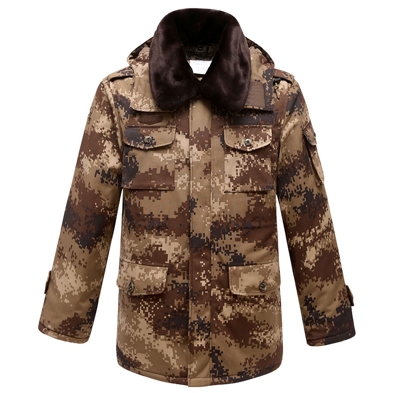 正品军大衣男冬季加厚特种兵棉大衣中长款荒漠迷彩作训大衣防寒棉