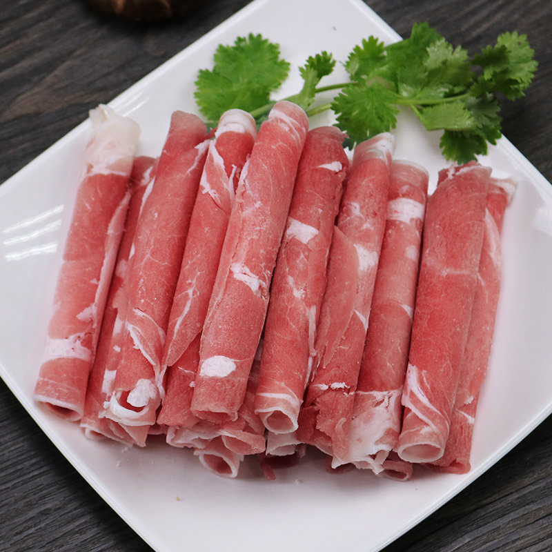 大牧汗羔羊肉卷320克 内蒙古羔羊肉片火锅食材羊肉肥羊卷