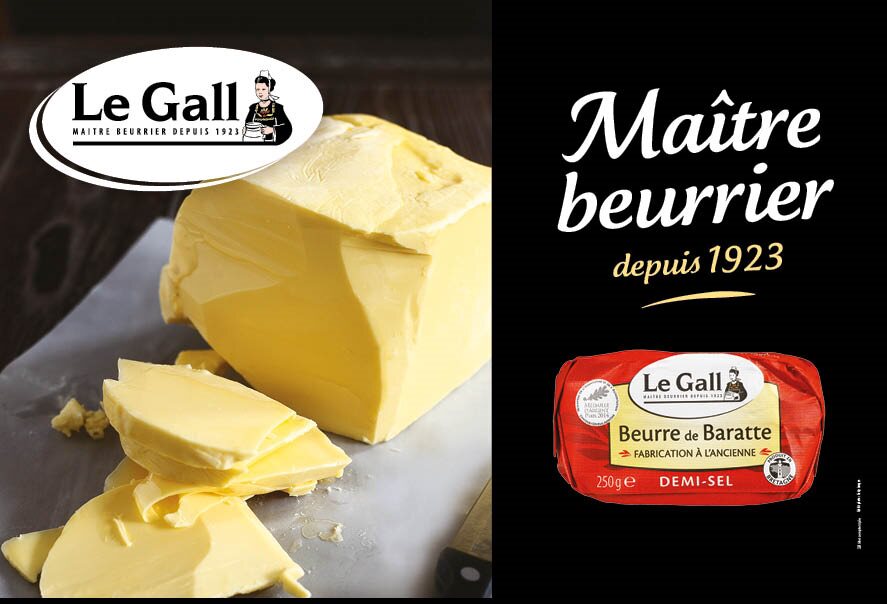 黄油雅高法国进口滚桶搅拌发酵三色口味750g黄油