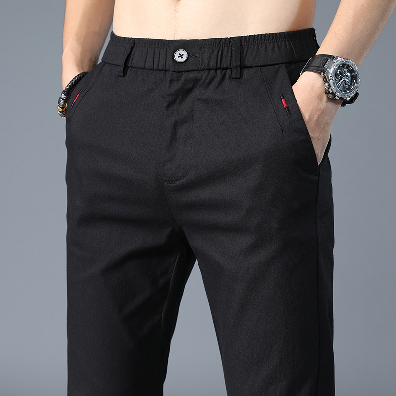 好货推荐】2022年新款夏季薄款冰丝超薄透气凉爽舒服休闲男松紧