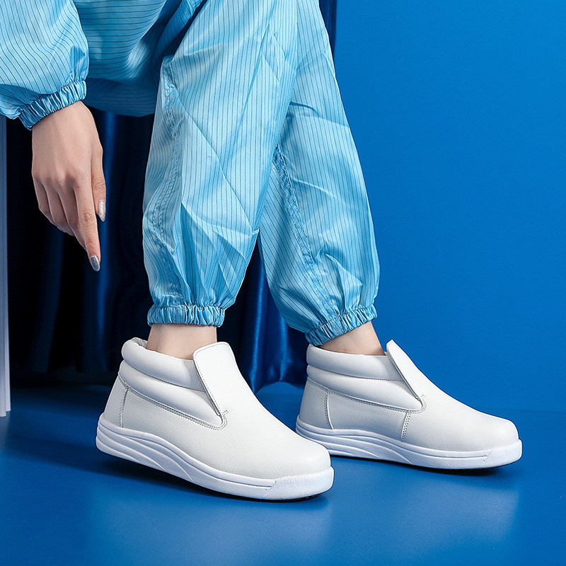 jsyzcook冬季加绒保暖厨师厨房冷冻车间食品厂工作鞋高帮鞋