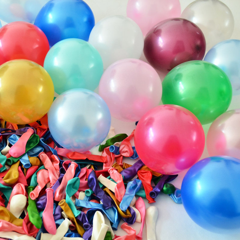 气球小气进口韩国德国5寸10寸珠光100个婚庆气球