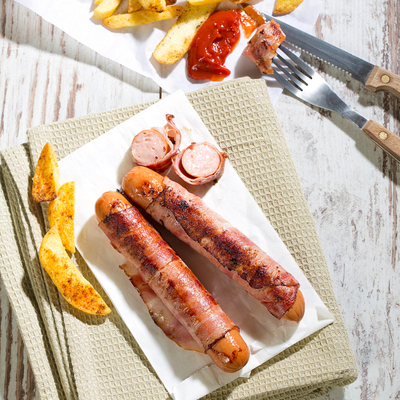 圣农德式香肠烟熏台式烤肠耐烤烘焙专用热狗商用腊