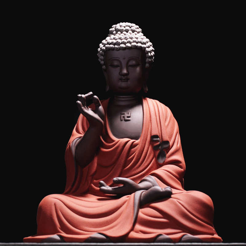 中式陶瓷释迦牟尼佛像摆件大日如来佛结缘供奉工艺品摆件