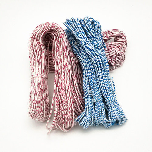 带红色mm细橡辅料进口口红筋绳3-4圆绳细老式松紧带