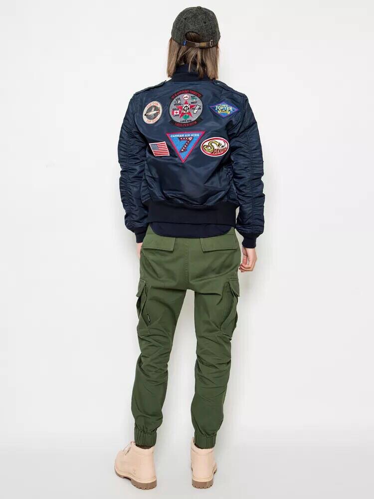 黄牌中队l2b飞行飞行员夹克男女女同外套双十夹克