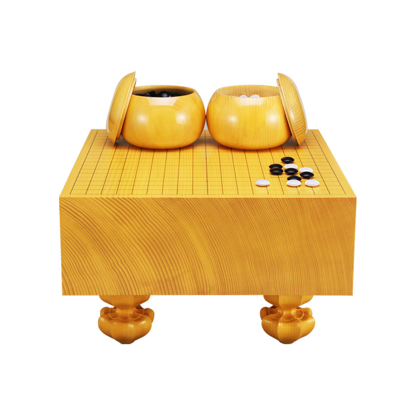 双龙奇胜 进口新榧独木围棋棋墩套装日本雪印蛤碁石围棋子