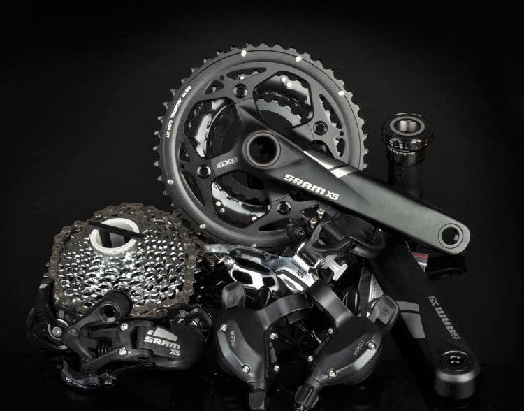 x5sram速联速变变速套件3x10牙盘指拨前拨变速器