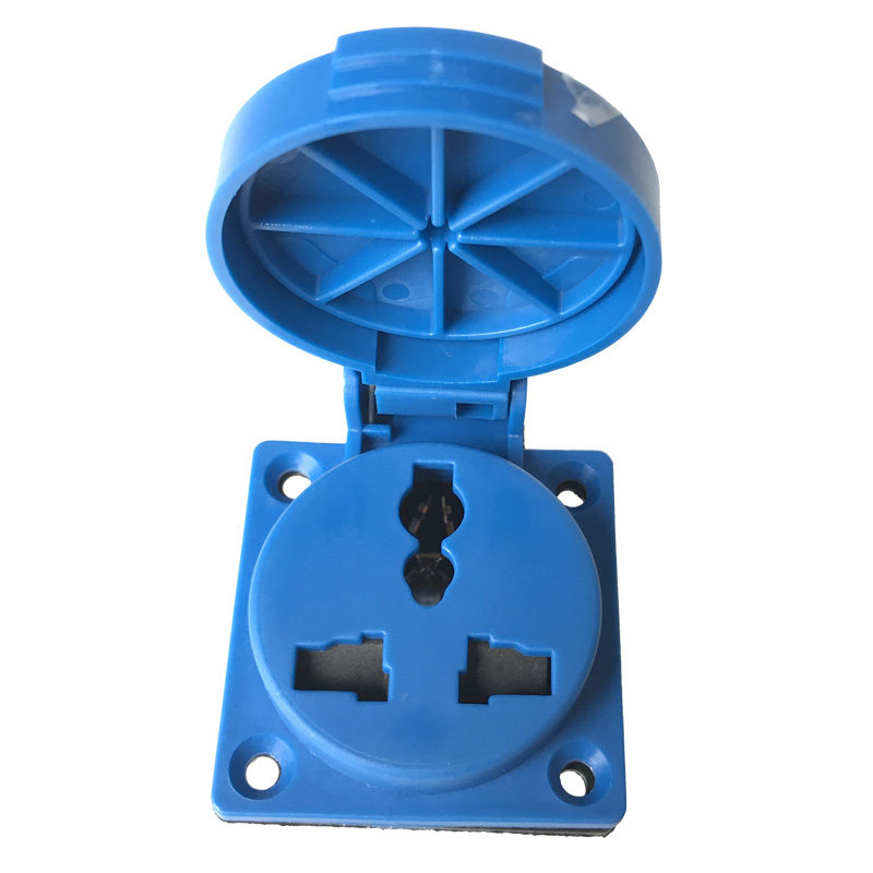 ip54带盖220v水工业防水工国标五孔通用多功能n312插头