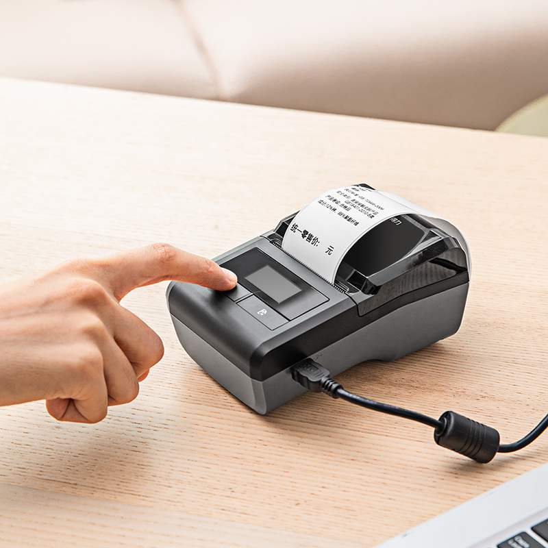 得力dl-286d便携式蓝牙热敏标签机打印机小型手持便携打印二维码条码