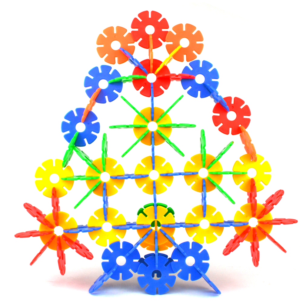 男孩拼插宝宝小孩益智女孩大号积木雪花片玩具拼图