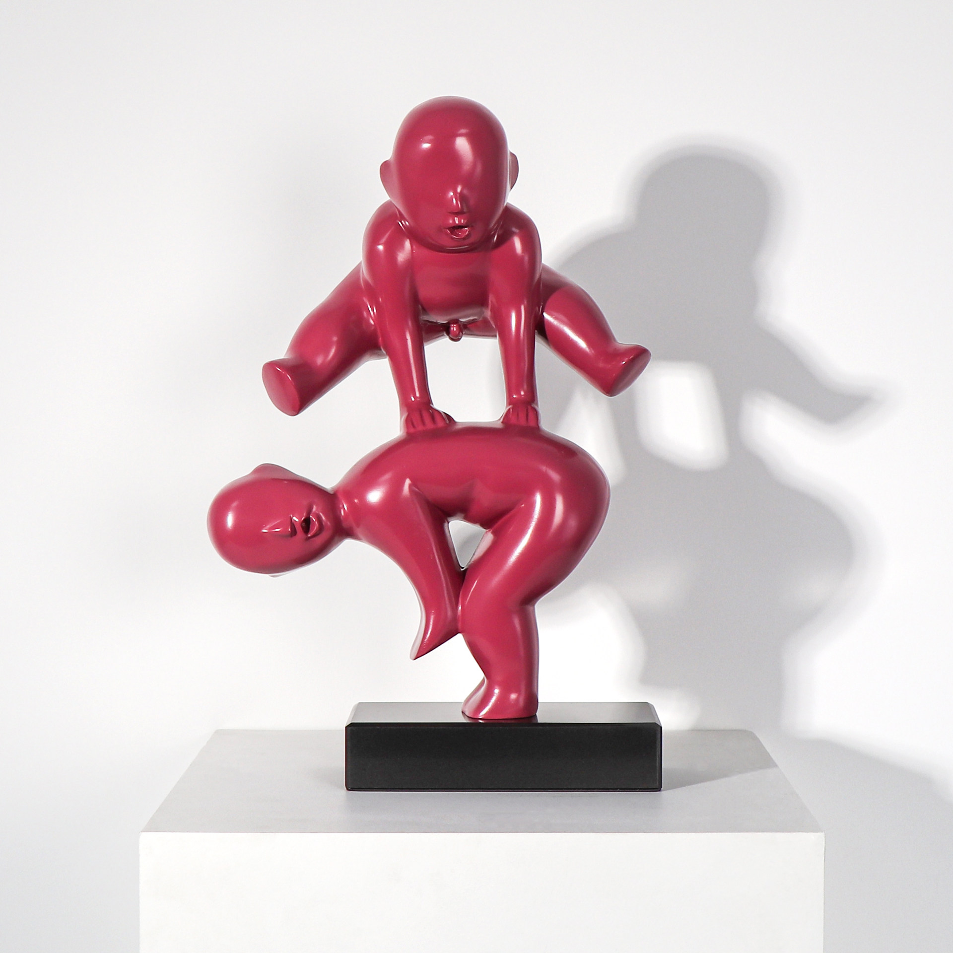 北欧跳马小孩抽象摆件现代简约办公室家居客厅酒柜摆件