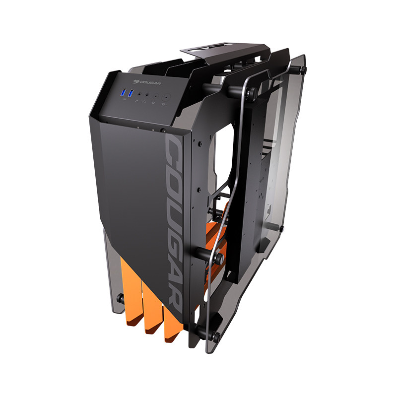 机箱cougar骨伽开拓者水冷中塔侧透游戏电竞台式机机箱