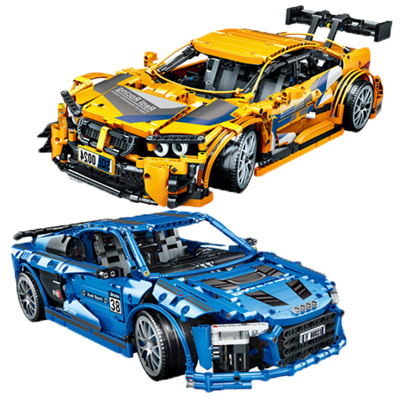 兼容乐高跑车宝马m4汽车模型成年高难度拼装玩具奥迪塑料积木