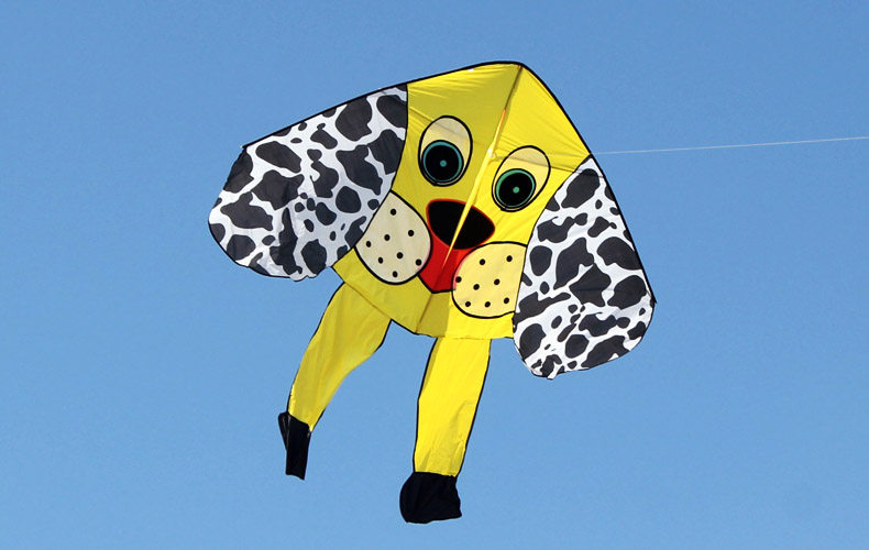 风筝潍坊大黄狗小狗新款成人儿童卡通线轮微风风筝