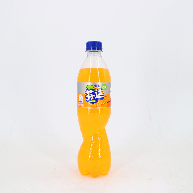 可口可乐零卡无糖橙味芬达500ml瓶装零芬雪碧无能碳酸饮料