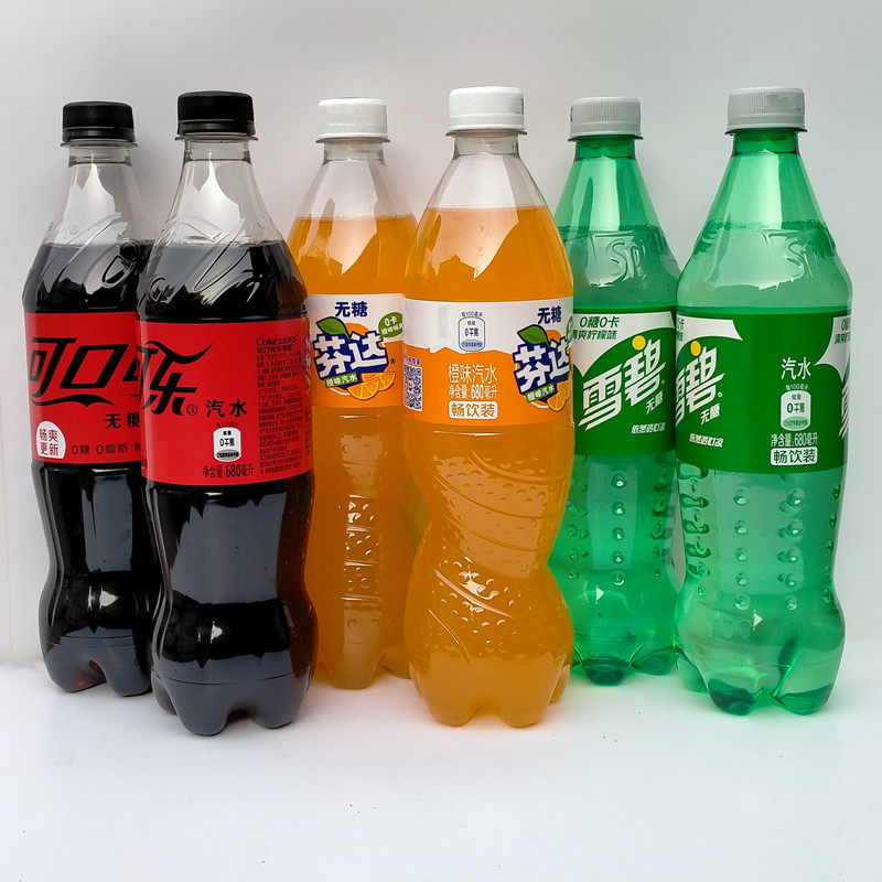 可口可乐零度可乐无糖680ml10瓶整箱碳酸汽水饮料碳酸饮料