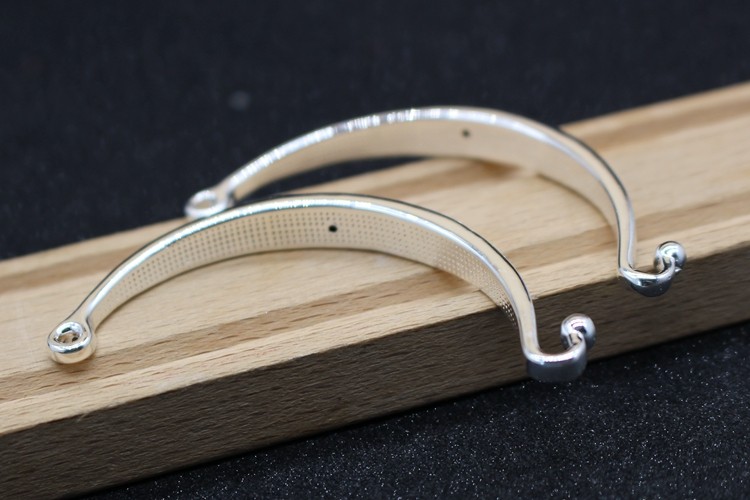 足银s999纯银3d硬银半圈半镯弯管路路通手环其他diy饰品配件